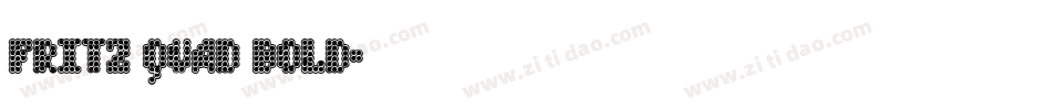 Fritz Quad Bold字体转换
